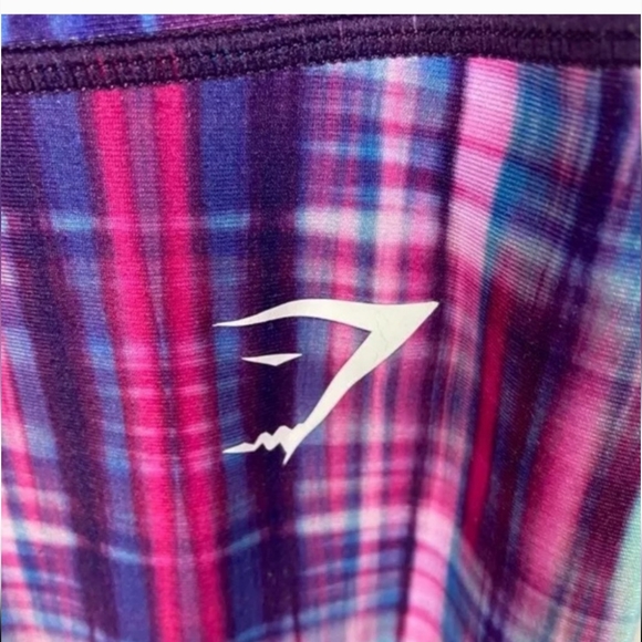 Gymshark Harlequin Capri Leggings Purple Tie Dye M - Picture 7 of 7